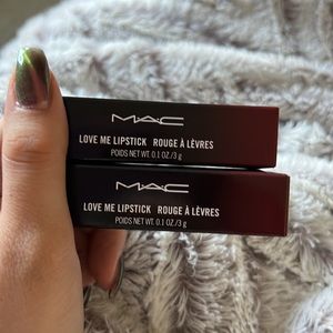 TWO mac cosmetics love me lipsticks NIB